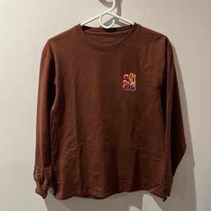 Saturdays NYC Brown Long Sleeve Tee in Men’s Small